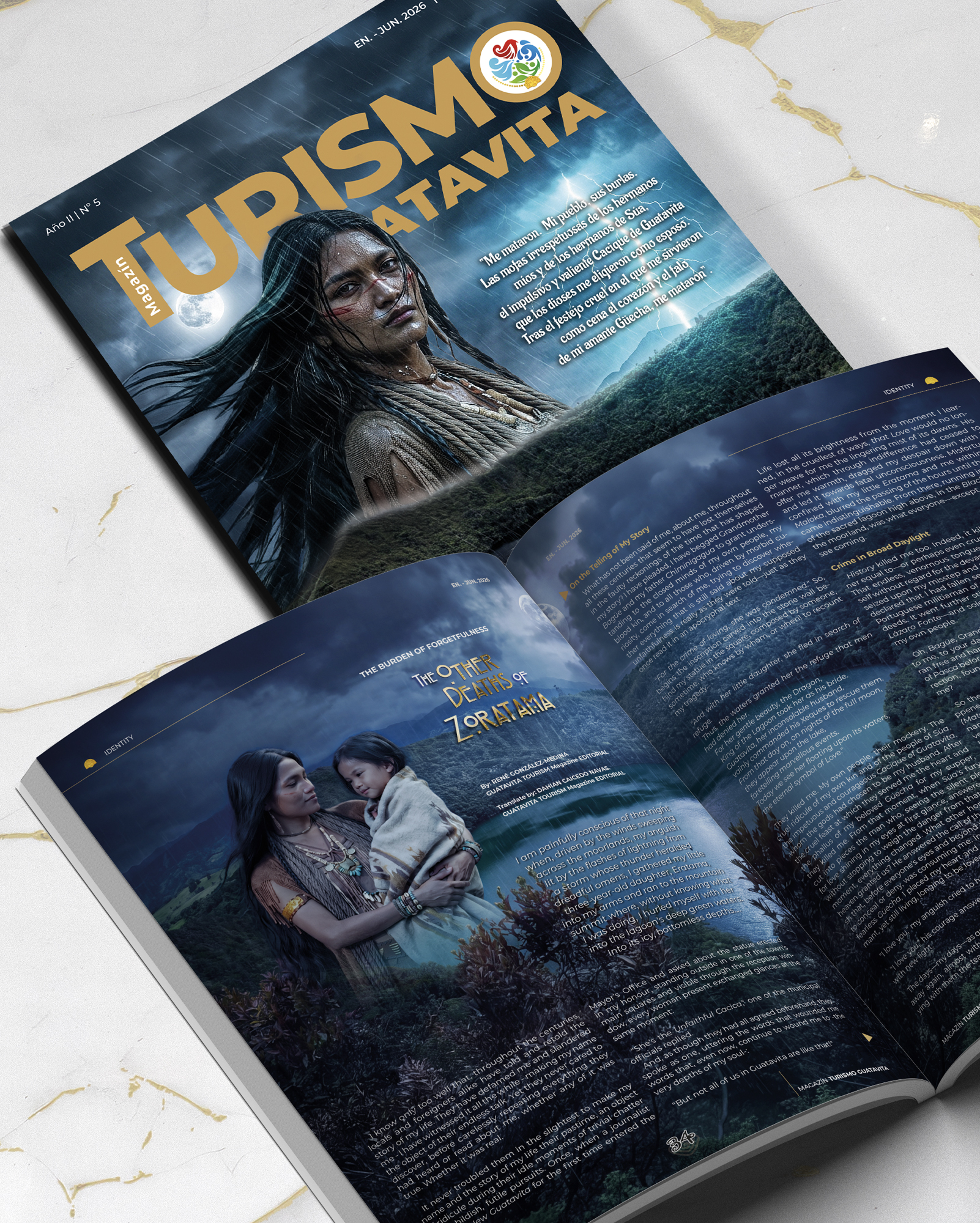 Editorial design project by César Visual Design